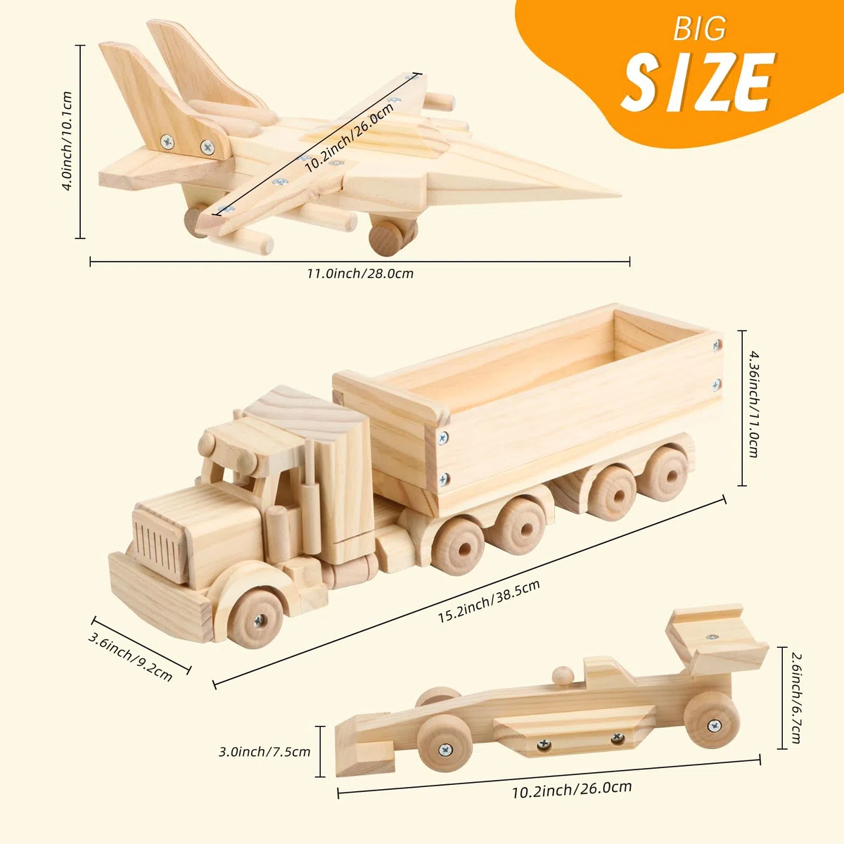 Jacootoys Cassetta in legno per bambini e adulti