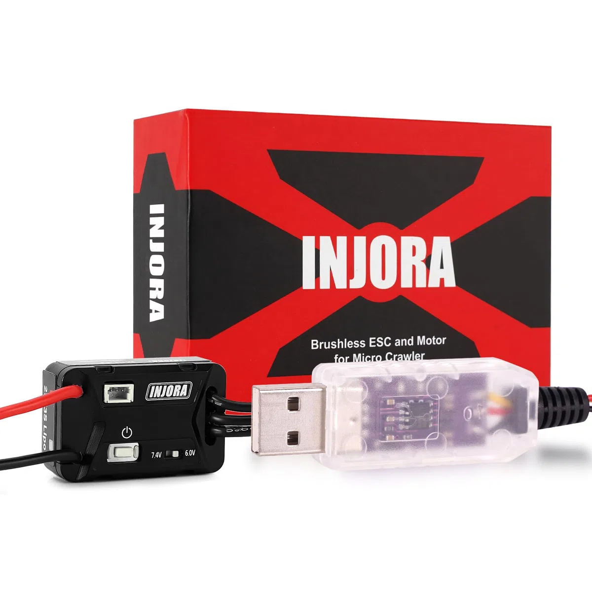 INJORA MBL32 G2 ESC Micro Brushless Impermeabile con Tutorial per RC Crawler 1/24 1/18 TRX4M Ascent18 SCX24