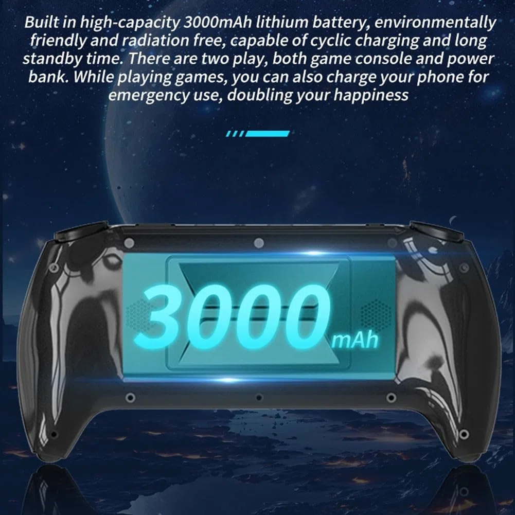 RiseNova Dispositivo di gioco portatile SF3500, schermo IPS True Color da 5,5 pollici, 14+ emulatori, collegamento TV, 2 GB per ram, memoria espandibile da 64 GB (sf3500 64 g)