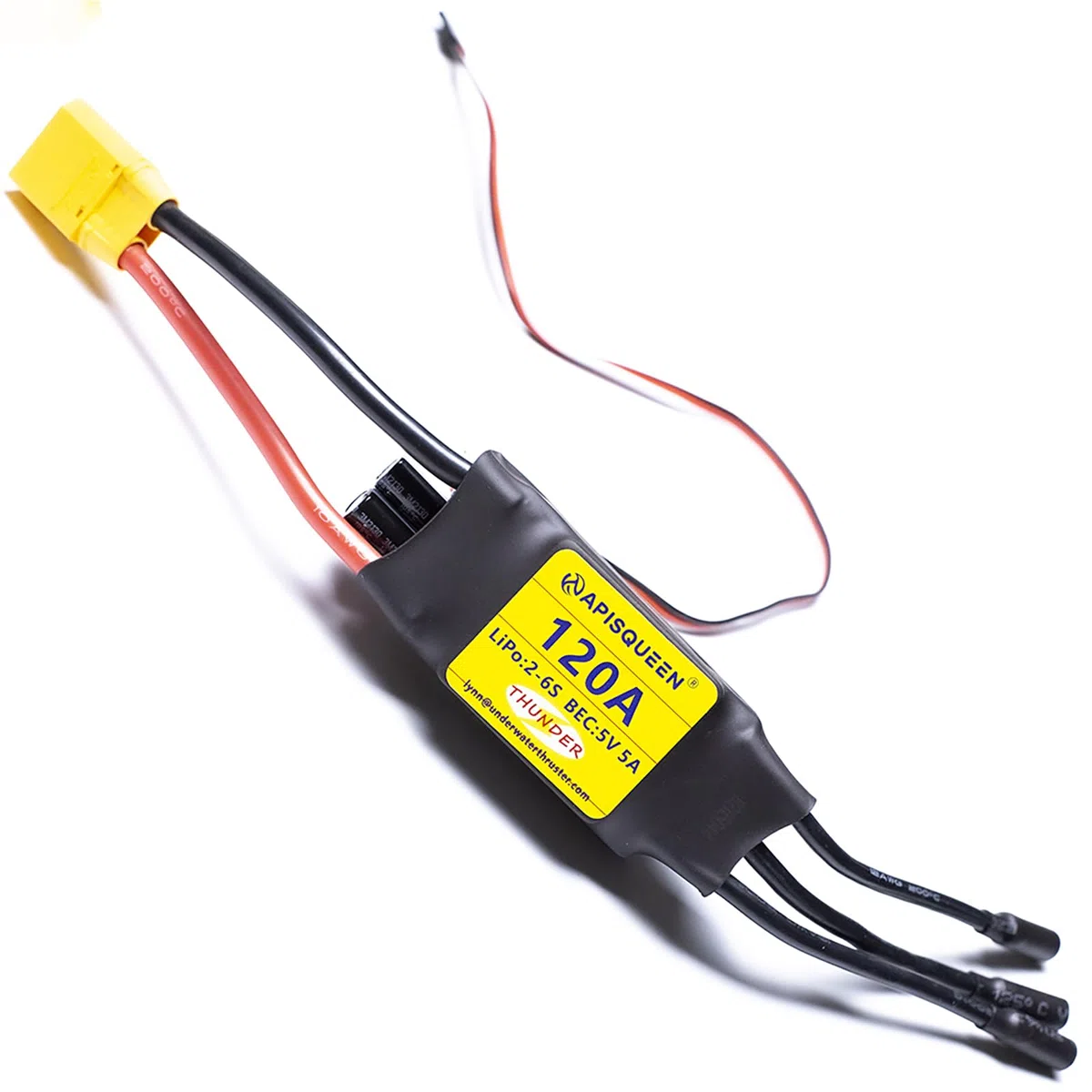 120A ESC 2-6S Brushless Regolatore di Velocità Elettronico 5v/6V/7.4V 5A BEC con XT90 & 4.0mm Spina per Modello Nave RC Barca RC Aereo