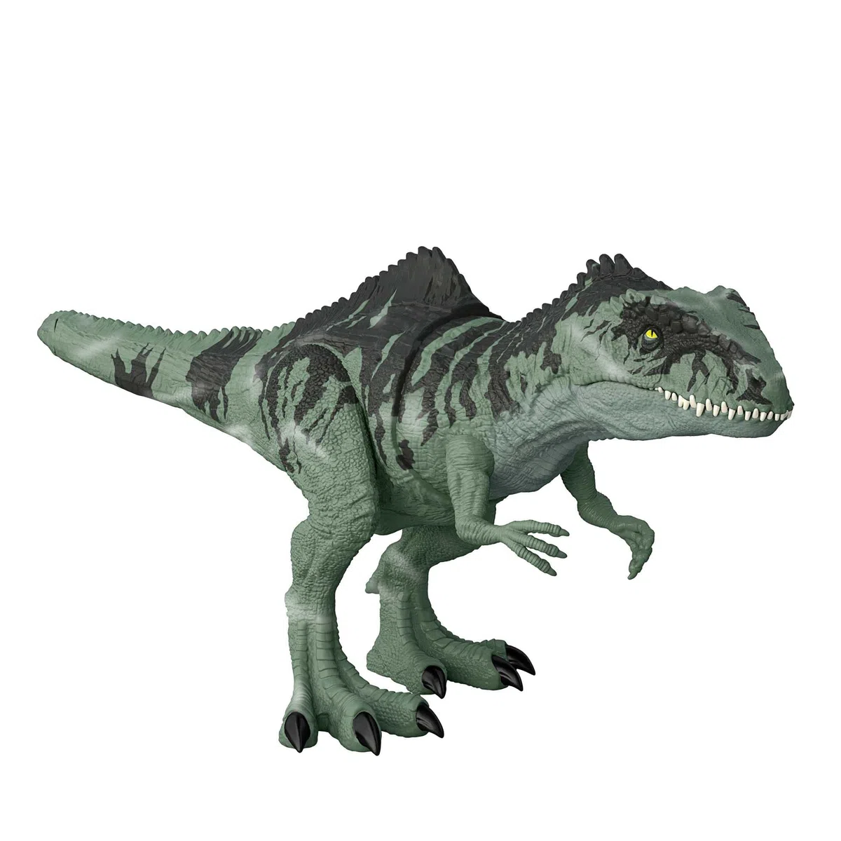 Mattel Jurassic World - Dominion GIGANTOSAURO Attacco Letale con fauci mobili, ruggito e movimenti, malvagio dinosauro carnivoro , Giocattolo e regalo per Bambini 4+ Anni, GYW86