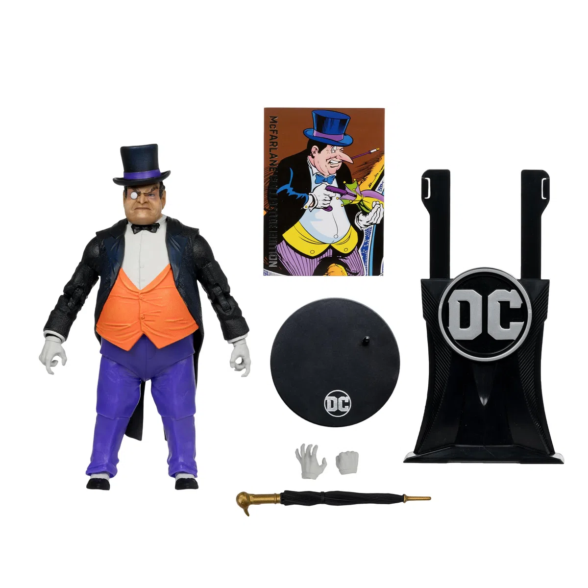 McFarlane Toys DC Collector Edition - Action figure The Penguin WV4#12 da 7 pollici con accessori e carta d'arte