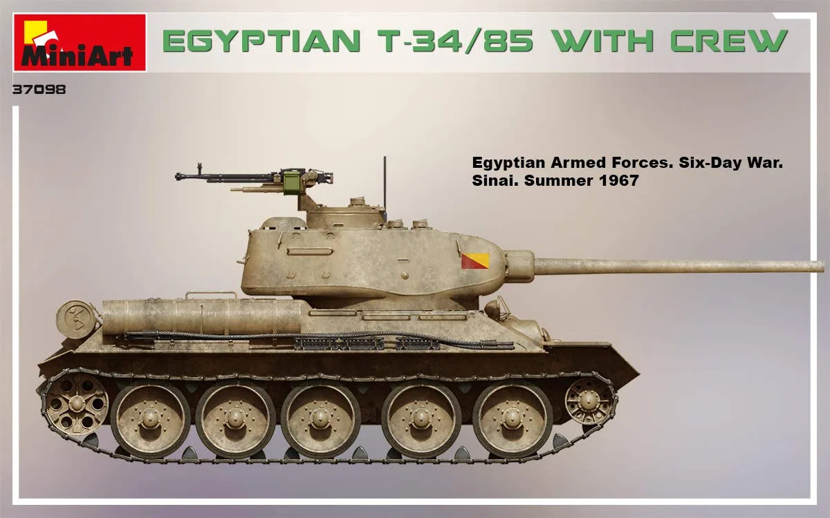 Miniart 1:35 - T-34/85 egiziano con equipaggio