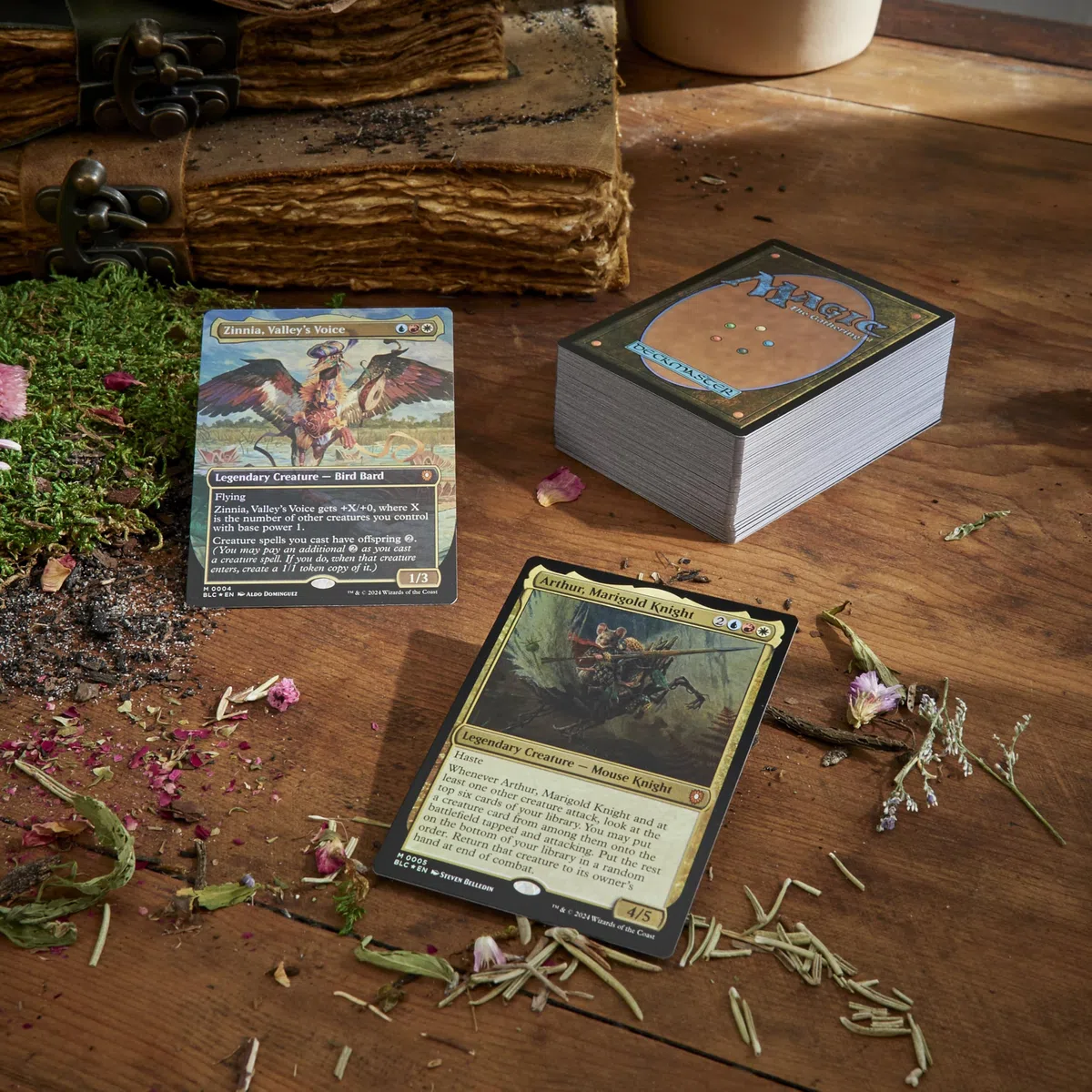 Mazzo Commander di Magic: The Gathering Bloomburrow - La Famiglia Conta (mazzo da 100 carte, Collector Booster sample pack da 2 carte + accessori) (English Version)