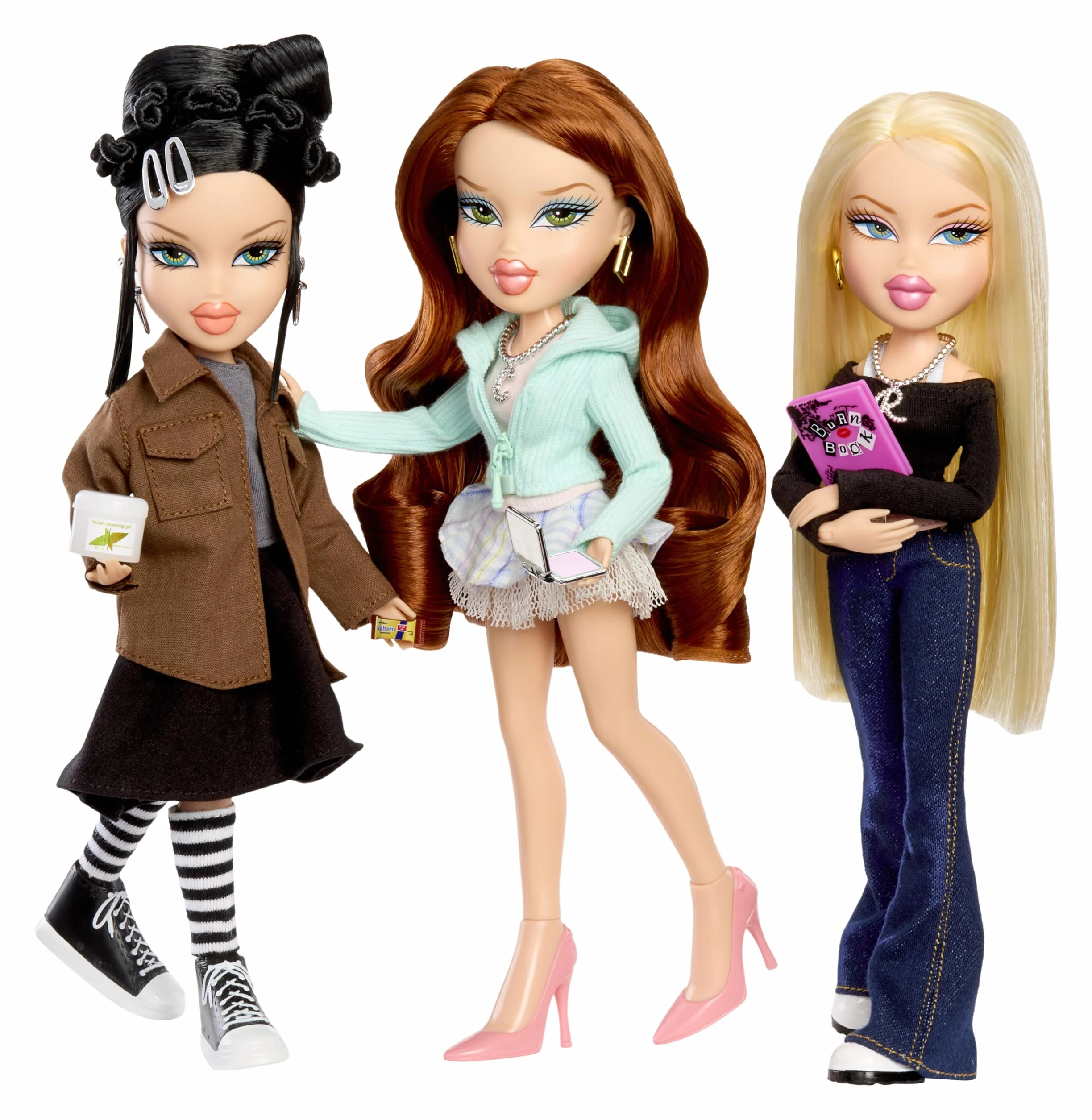 Bratz x Mean Girls Spring Fling Doll Cady - Bambola alla moda da collezione con 2 abiti, giacca Letterman e accessori ispirati al film