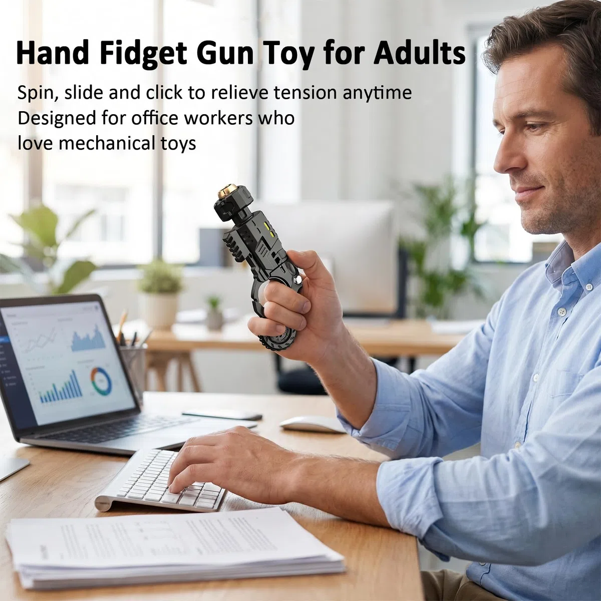 Metallo Pistola Giocattolo EDC,20 Proiettili Morbidi Giocattolo Antistress Molteplici Modalità Di Gioco Soft Bullet Guns Toy Con Mini Disco In Acciaio,Da Collezionare/Regalare