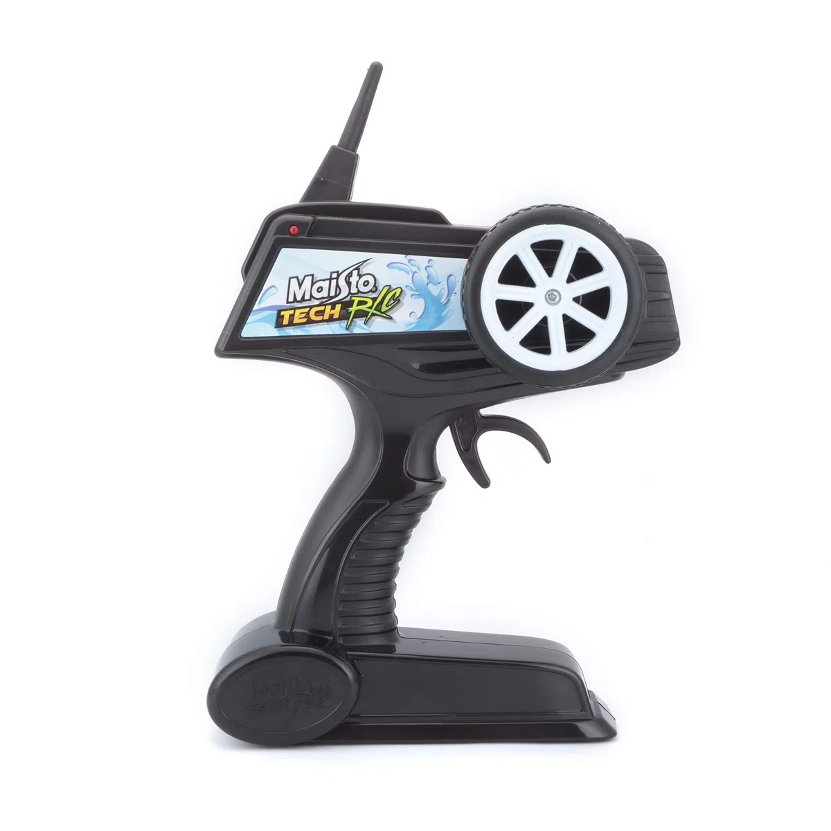 Bauer Spielwaren M82196 Tech R/C - Barca giocattolo radiocomandata dalla polizia, portata di 35 metri, batteria con funzione di ricarica USB, 34 cm, nero -582196