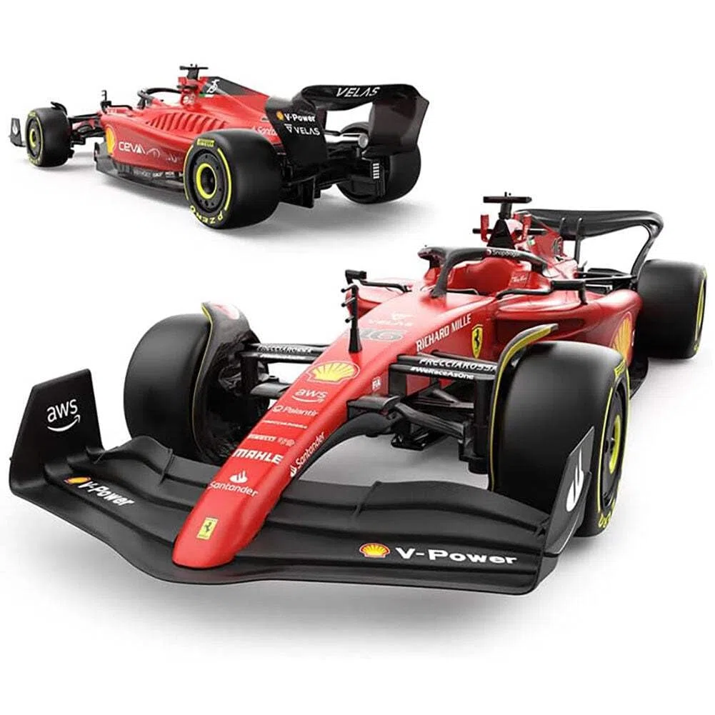 CMJ RC Cars Auto telecomandata Ferrari F1 F1-75 (scala 1:18) - Auto telecomandata 2022 Formula 1 piloti - Charles LeClerc + Carlos Sainz Drive To Surive
