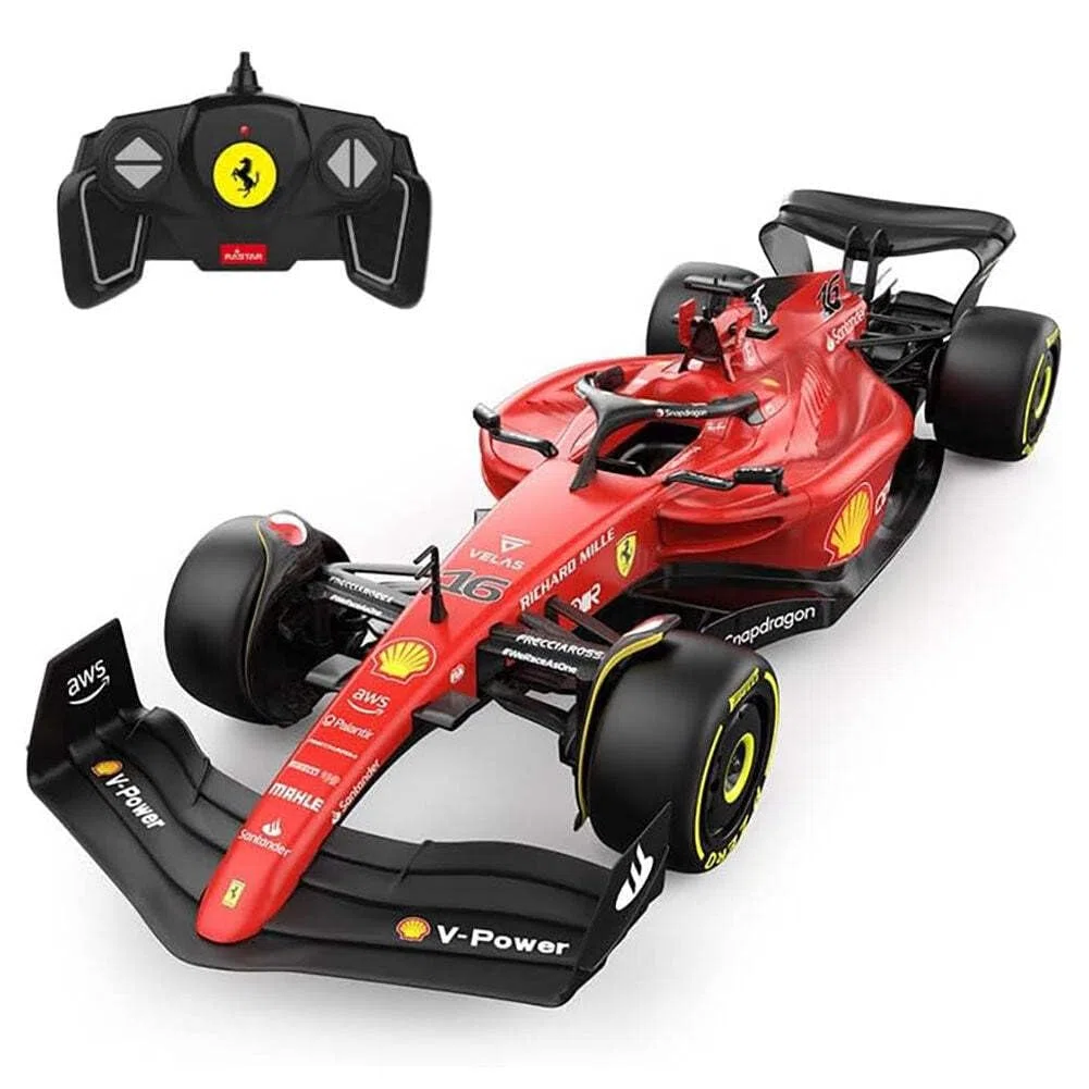 CMJ RC Cars Auto telecomandata Ferrari F1 F1-75 (scala 1:18) - Auto telecomandata 2022 Formula 1 piloti - Charles LeClerc + Carlos Sainz Drive To Surive