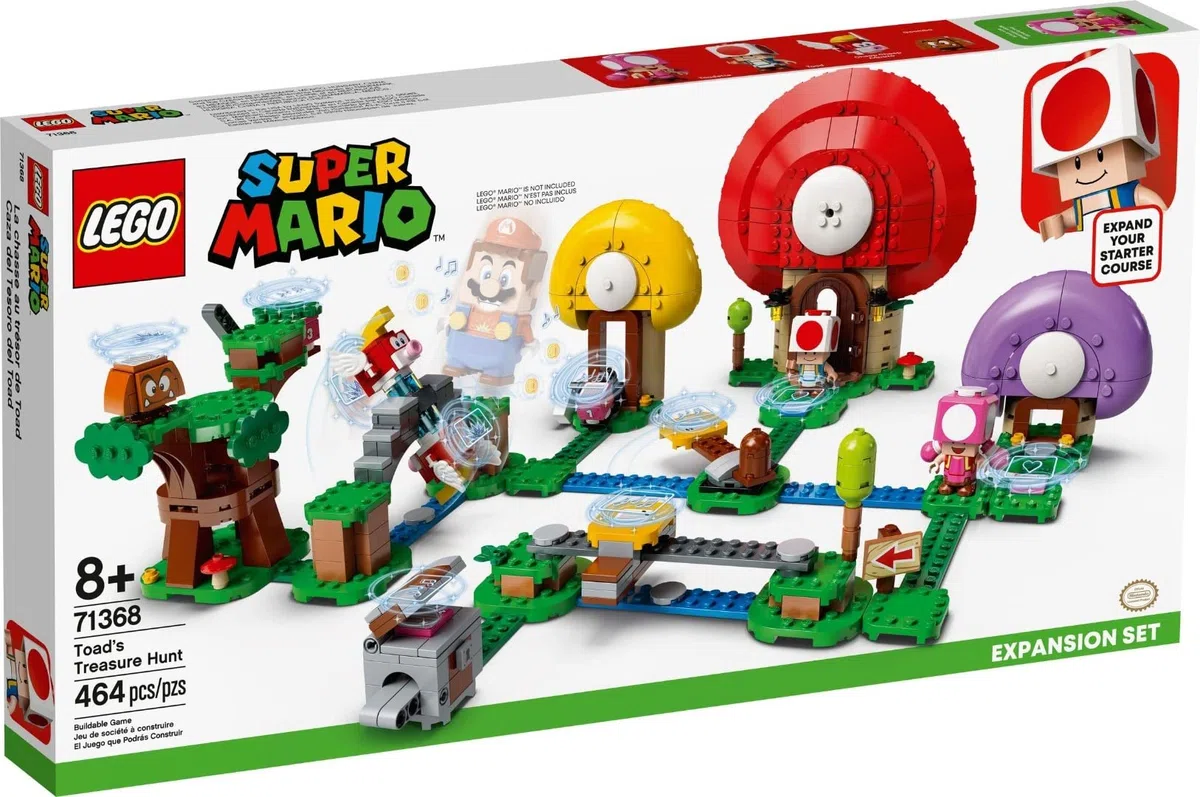 LEGO Super Mario La Caccia al Tesoro di Toad - Pack di Espansione, Giocattolo, Set di Costruzioni, 71368