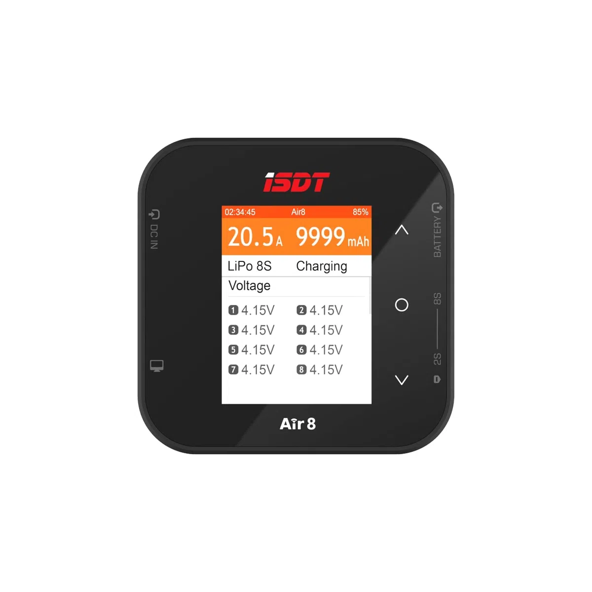 ISDT Air8 - Caricatore Lipo da 500 W, 20 A, con telecomando Bluetooth, per batterie Life/Lilon/LiPo/LiHv1~8S/ULiHv 1-7S/Pb 1-12S/NiMH/Cd 1-16S (Air 8)