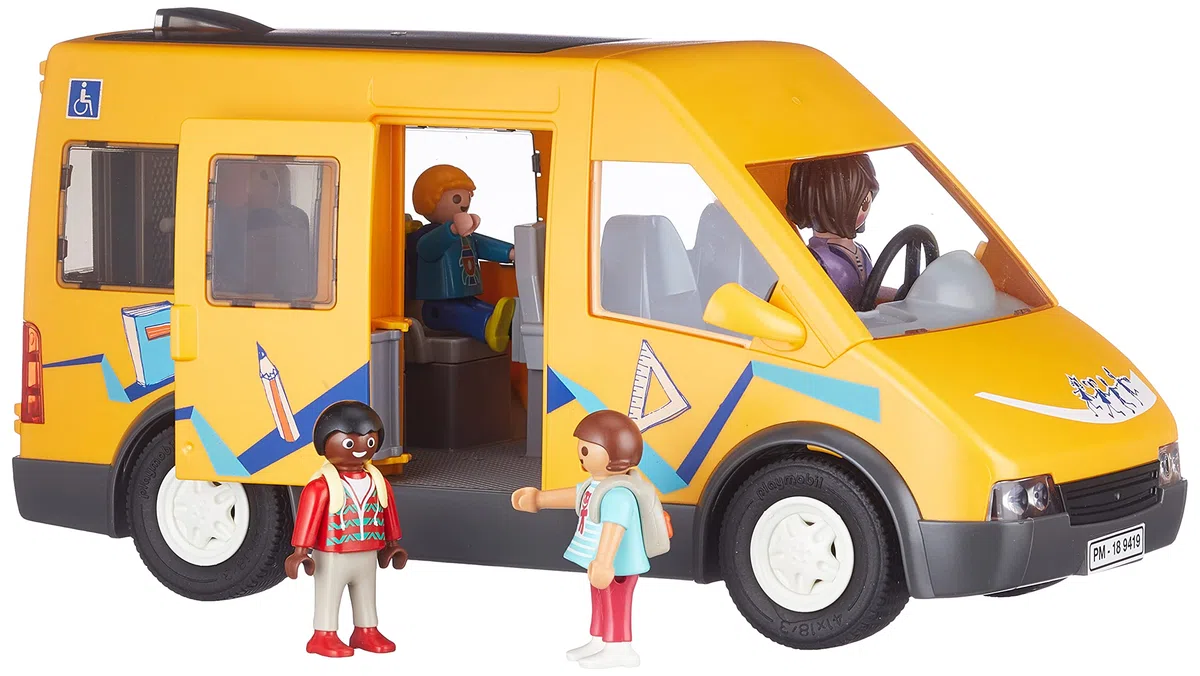 PLAYMOBIL City Life 9419, Scuolabus, Dai 4 anni