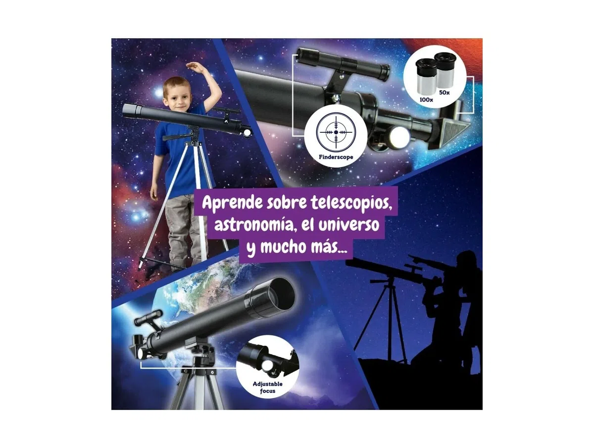 Science4you Telescopio Lunare - Astronomico per Principianti, Giochi Scientifici ed Educativi, Regalo per Bambina e Bambino 7 8 9 10+ Anni