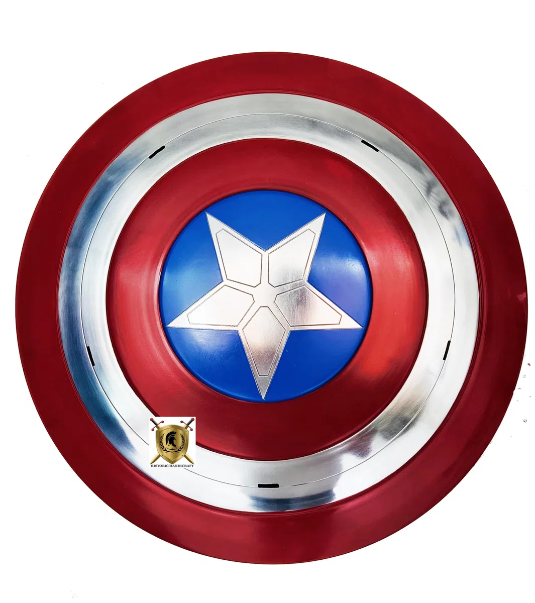 Capitan Cosplay America scudo 18 pollici metallo gioco di ruolo Replica Retro Captain Series Collectible Costume Wall Decor Film Accessori