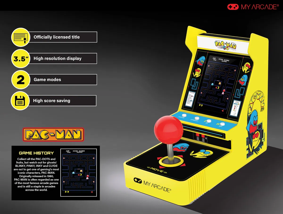 My Arcade Joystick Player Pacman Retro Gamepad Taglia unica