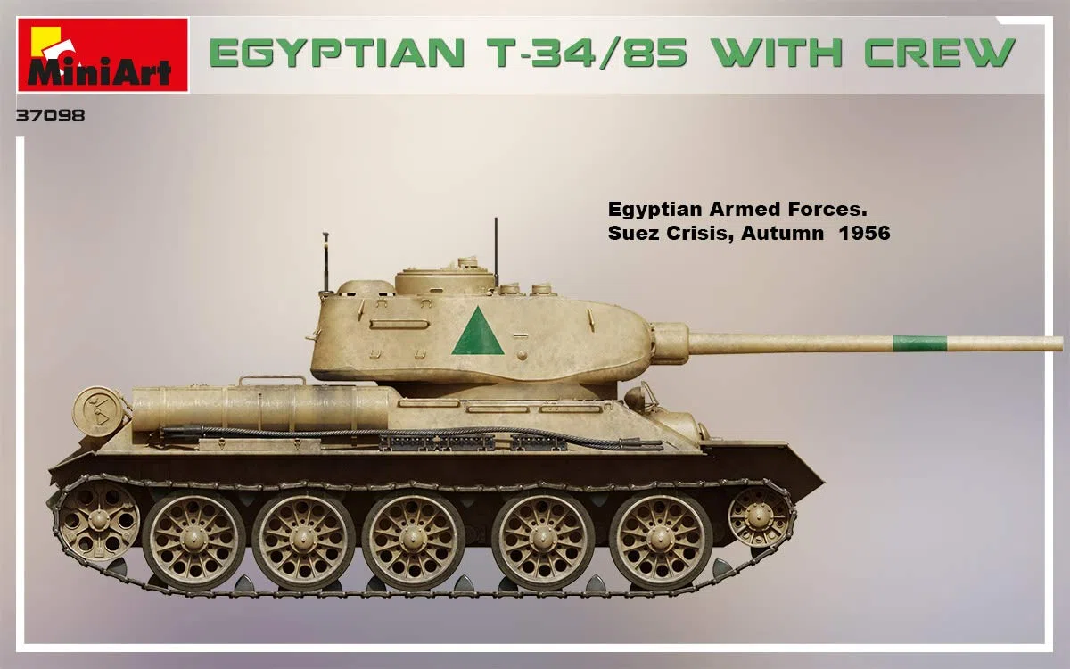 Miniart 1:35 - T-34/85 egiziano con equipaggio
