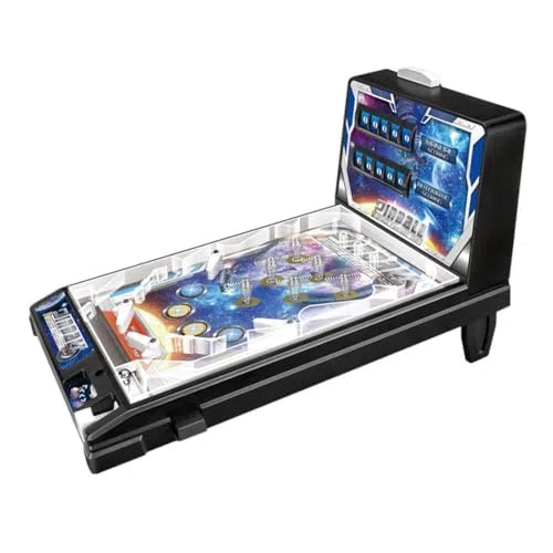 Mini flipper, gioco elettronico a grandezza naturale, con luci e suoni, gioco interattivo da tavolo per bambini e adulti