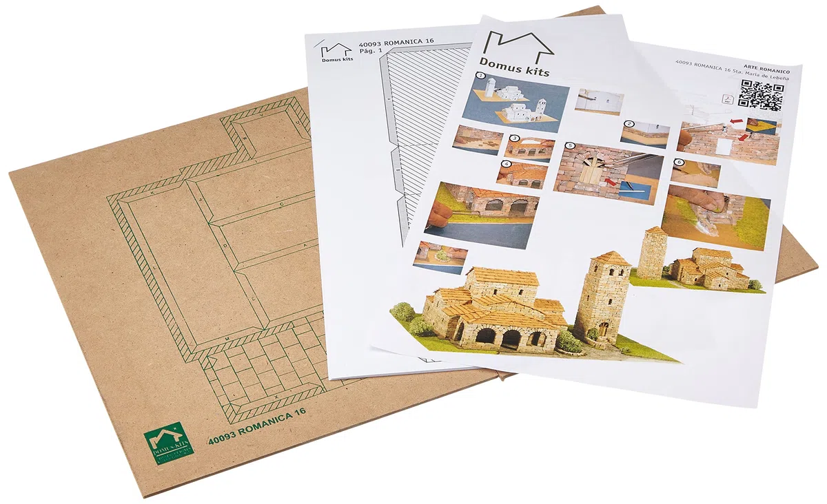 Domus Kits - 83/40093 - Tempo libero creativo - Modello - Chiesa Romanica 16