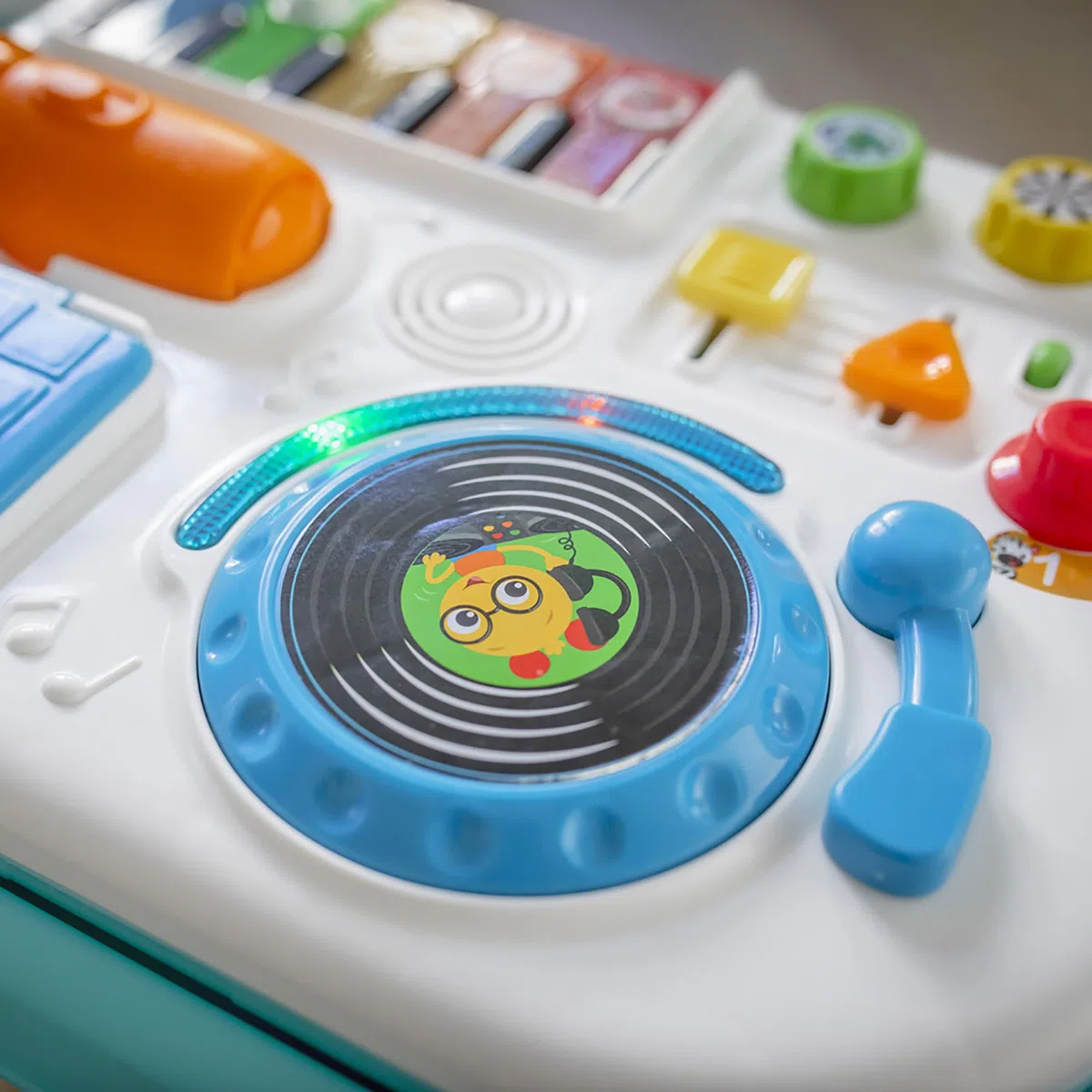 Baby Einstein, Girello e Tavolo Attività, Primi Passi, 4 in 1 Mix 'N Roll, Giocattolo Musicale per L'apprendimento, 100+ Suoni, Colori e Animali, Sviluppo Motorio, da 6 Mesi+