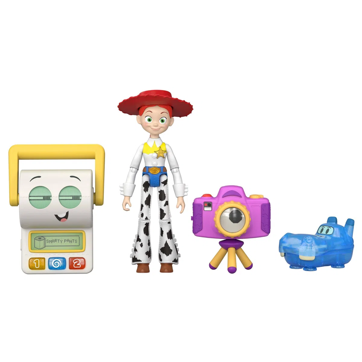 Mattel Disney Pixar Toy Story 5 - Jessie e la Squadra Doppia A, set da 4 action figure snodate ispirate ai personaggi del film, include Jessie, Smarty Pants, Atlas e Snappy, 3+ anni, JLR69