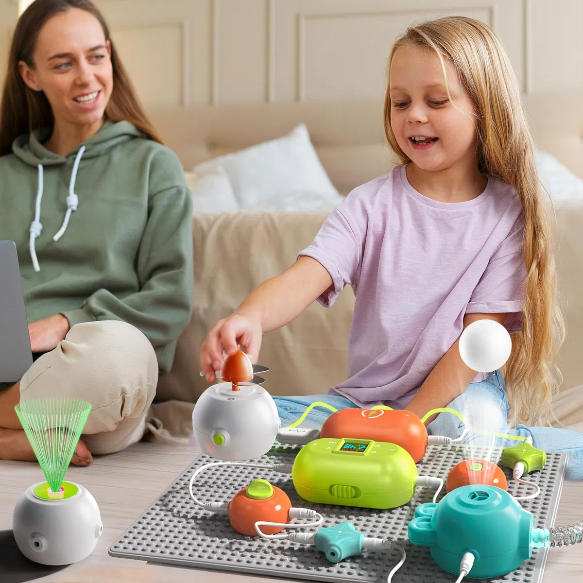 Modulo di sperimentazione per circuiti fisici, puzzle combinatorio fai da te per bambini, kit di scoperta elettronica, adatto per comuni basette elettroniche, dai 3 anni in su