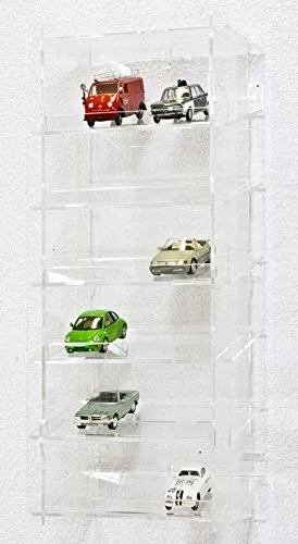 SORA 1:43 Torretta espositiva per modellini auto con pannello posteriore trasparente