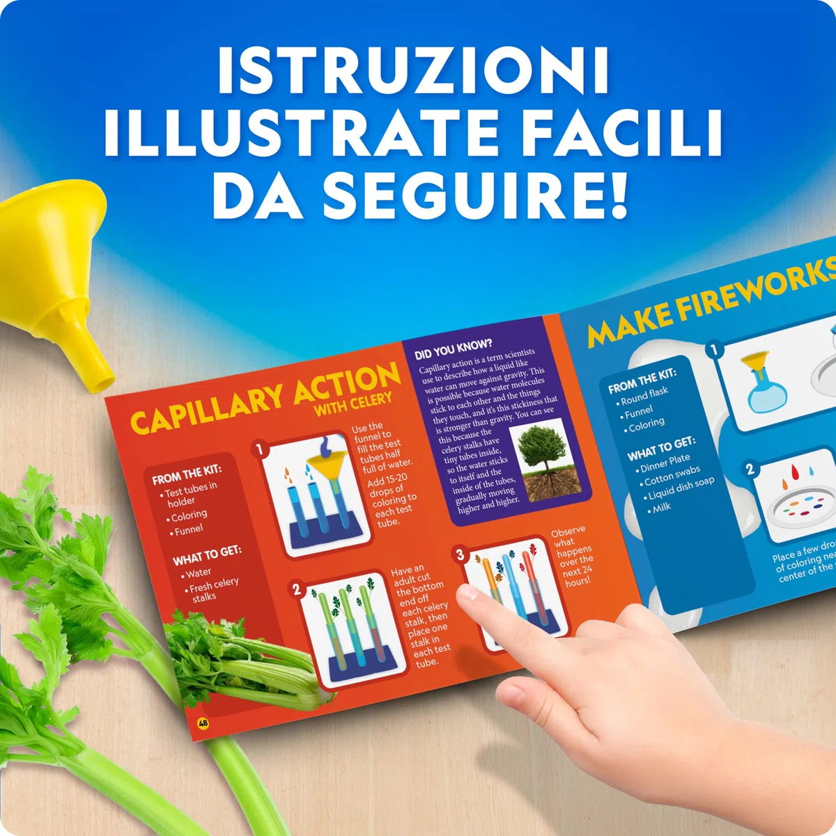 Blue Marble National Geographic Set di Chimica per Bambini – Laboratorio Educativo con 50 Esperimenti Scientifici e Oltre 20 Strumenti di Laboratorio