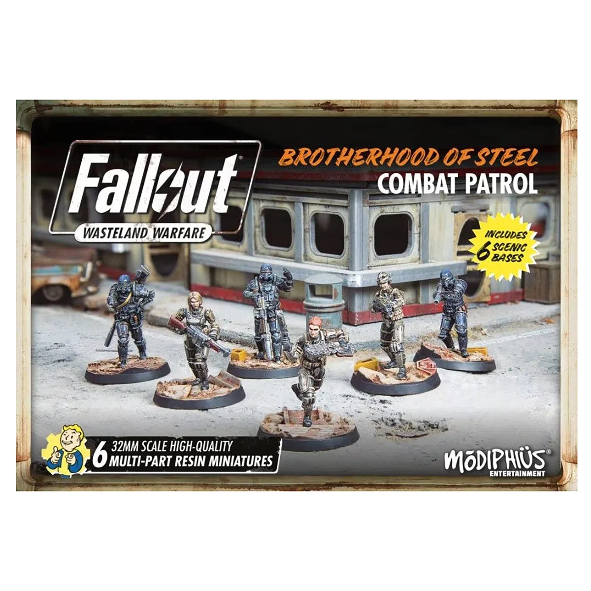 Flat River Group | Fallout Wasteland Warfare: Brotherhood of Steel - Combat Patrol | Miniatures | Unpainted