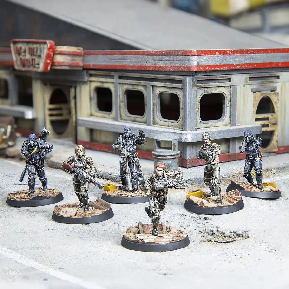 Flat River Group | Fallout Wasteland Warfare: Brotherhood of Steel - Combat Patrol | Miniatures | Unpainted