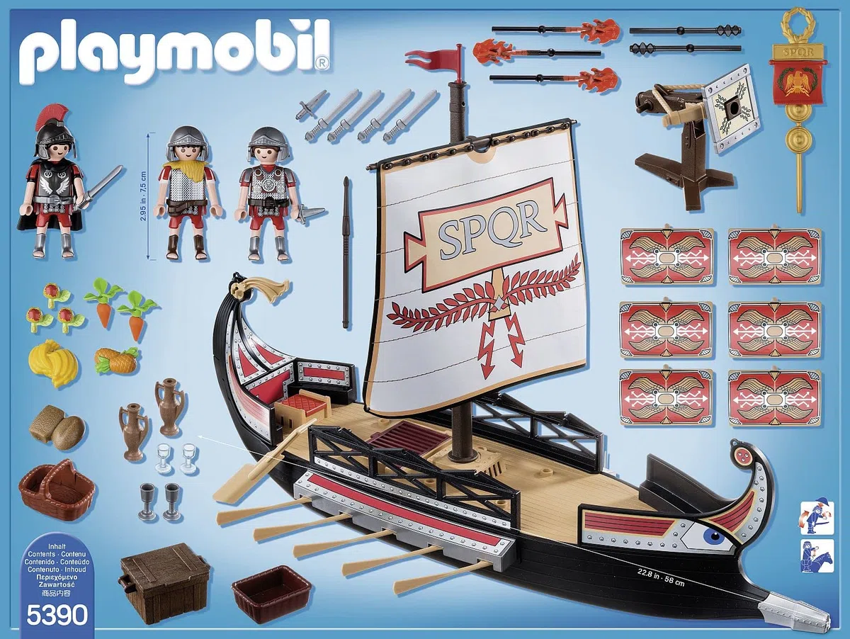 Playmobil 5390 - Galea Romana con Rostro