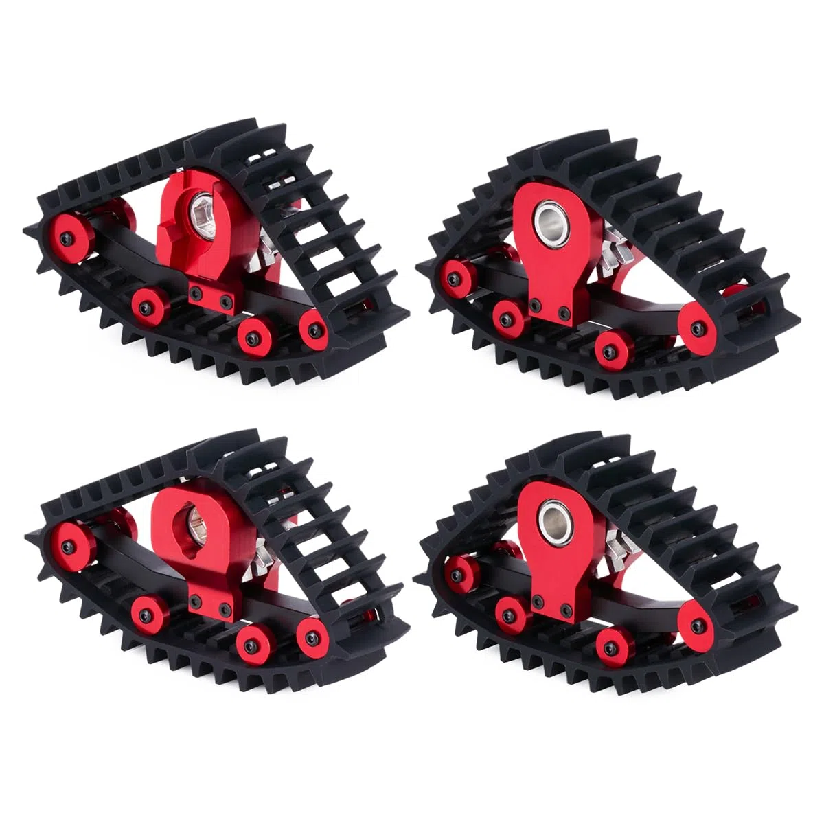 Pneumatici da neve TRX4M per auto RC per Traxxas 1/18 TRX4M auto RC 4 pezzi Pneumatici da neve per crawler Pneumatici da neve per Traxxas 1/18 TRX4M auto RC Parti di aggiornamento (Rosso)