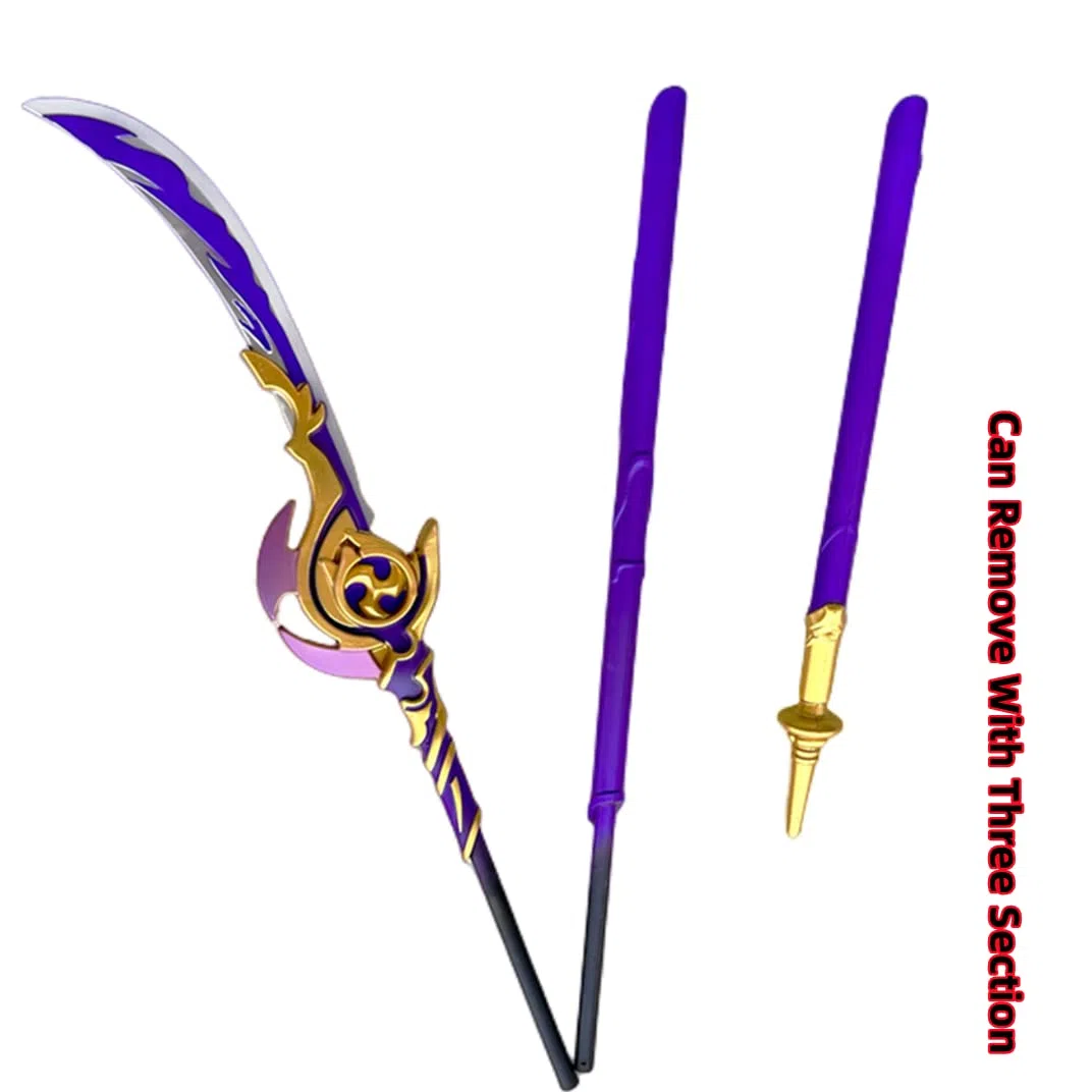 damdos Halloween Prop Genshin Impact Cosplay Swords, Oversized 72" Engulfing Raiden Shogun Sword, Role Playing Birthdays Gift(Raiden Shogun)