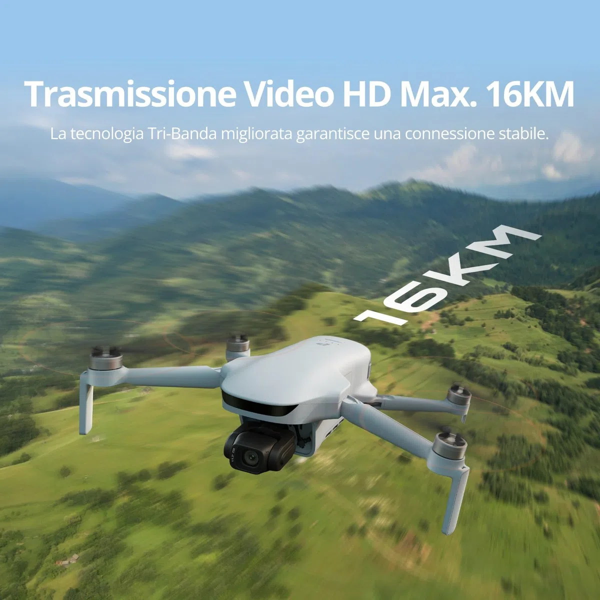 Potensic ATOM 3 Fly More Combo con RC PTD 2, Drone con Fotocamera 4K 60fps, Foto 8K 50MP, Volo di 120 min, Trasmissione 16 km, Sensore CMOS 1/1,3", Tracciamento IA 2.0, QuickShots, Meno di 249 g