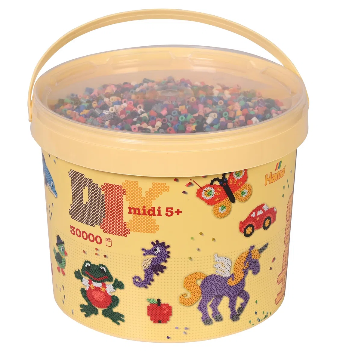 Hama-Perle 181-67 - Secchio di Perline da Stirare, Colore: Nero