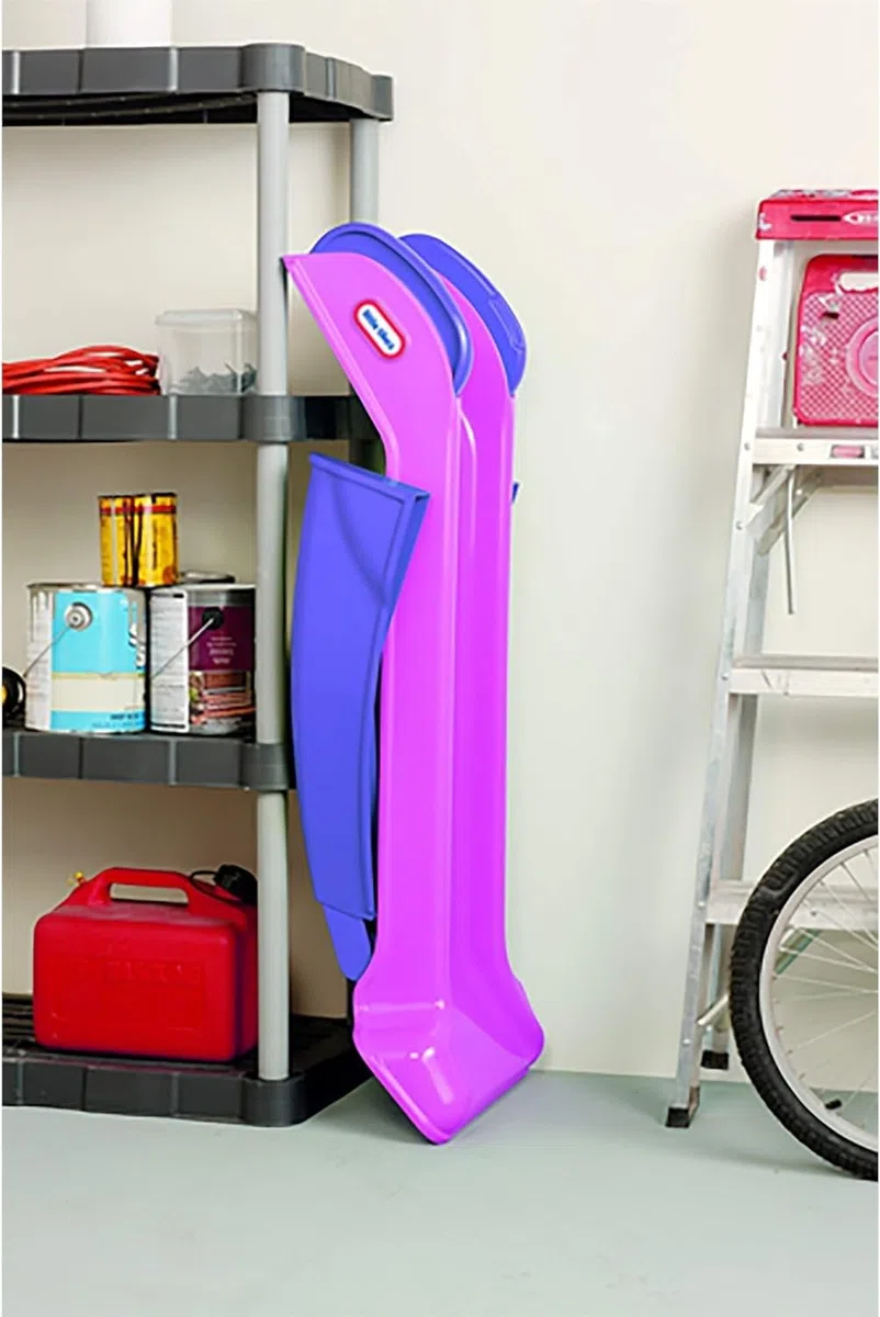 Little Tikes Scivolo - Per interni o esterni, Giocattolo da giardino e attività all'aperto per bambini, resistente, stabile, sicuro, Età dai 18 mesi in su, Rosa e Viola
