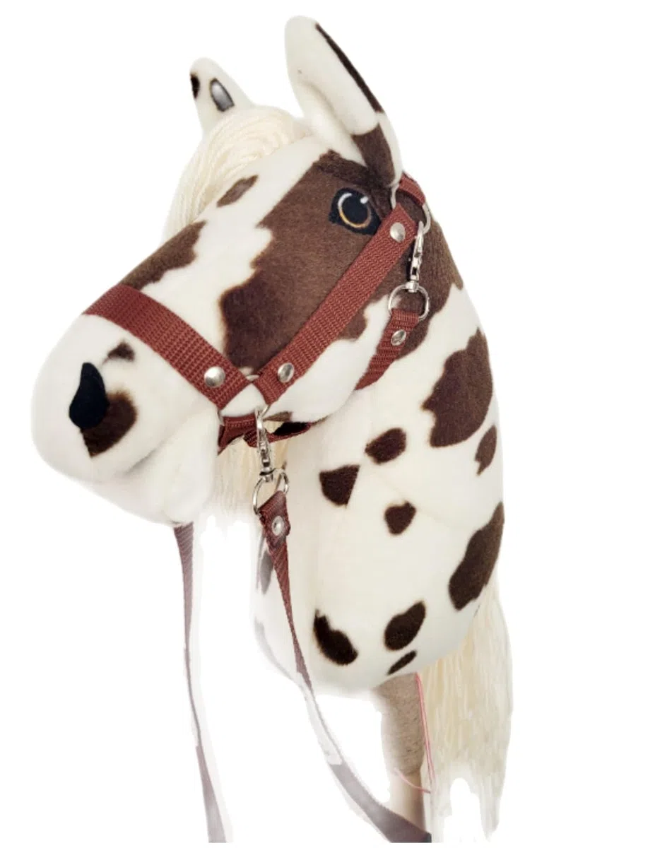 Cavallo A4 (cavallo su un bastone) Hobby Horse A4 completo di cantar come da foto (blaak)