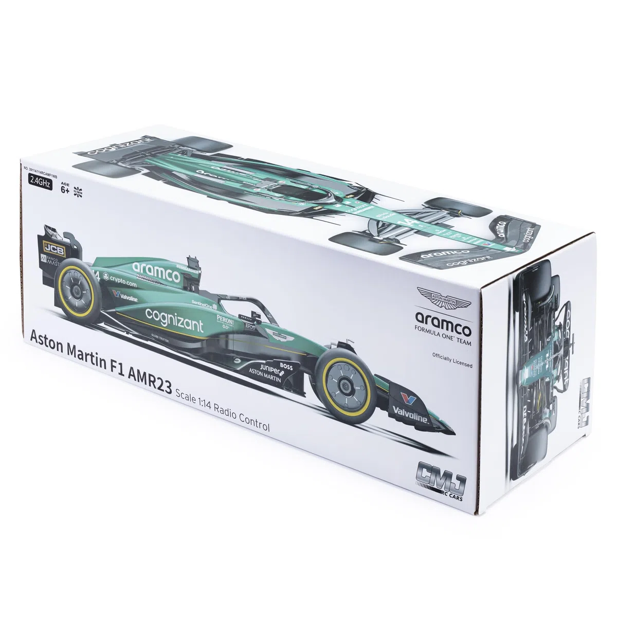 Aston Martin F1 RC Auto radiocomandata AMR22 (scala 1:14) – Telecomando 2,4 GHz – Modello auto da corsa con licenza ufficiale Aston Martin – Conducente: Fernando Alonso & Lance Stroll – Formula 1