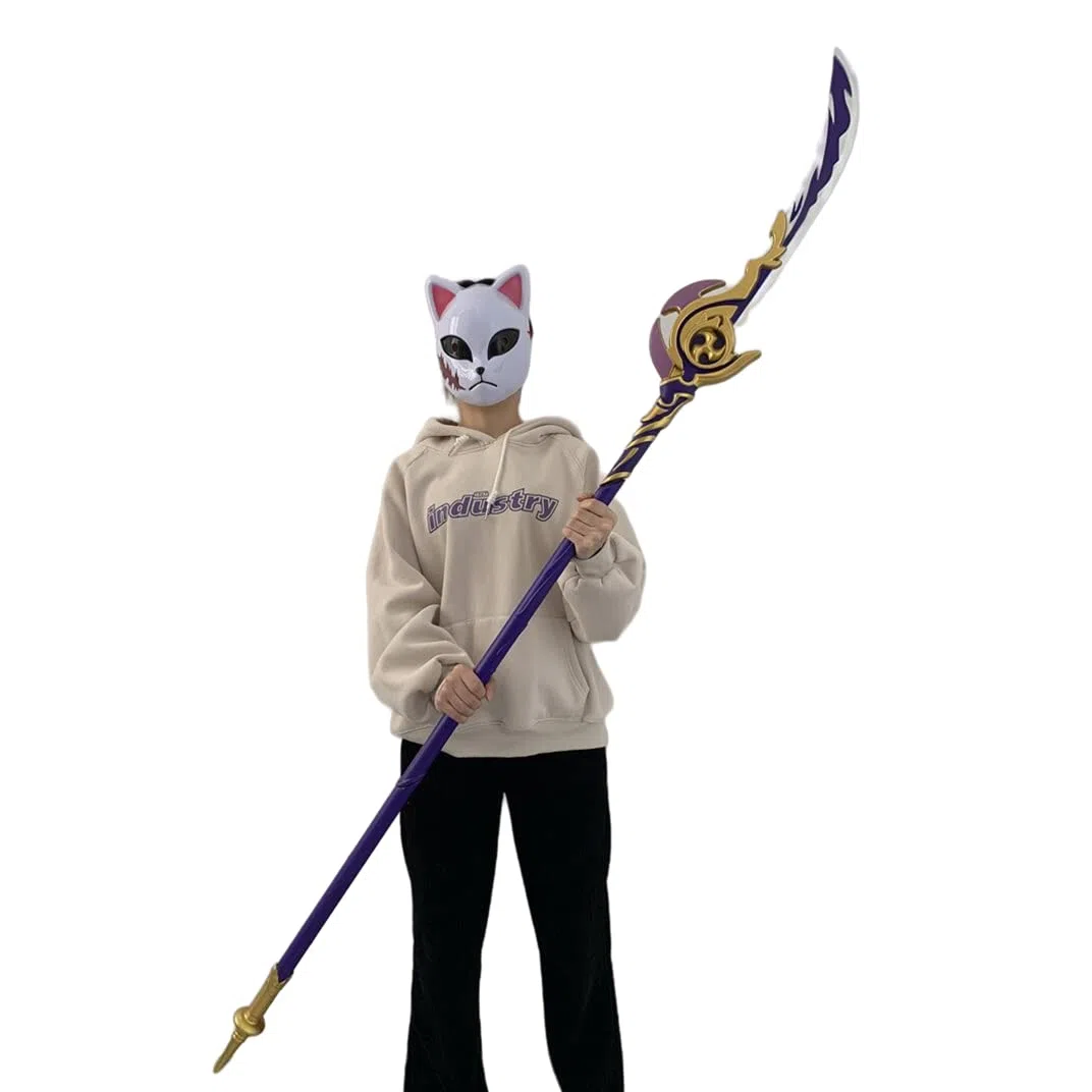 damdos Halloween Prop Genshin Impact Cosplay Swords, Oversized 72" Engulfing Raiden Shogun Sword, Role Playing Birthdays Gift(Raiden Shogun)