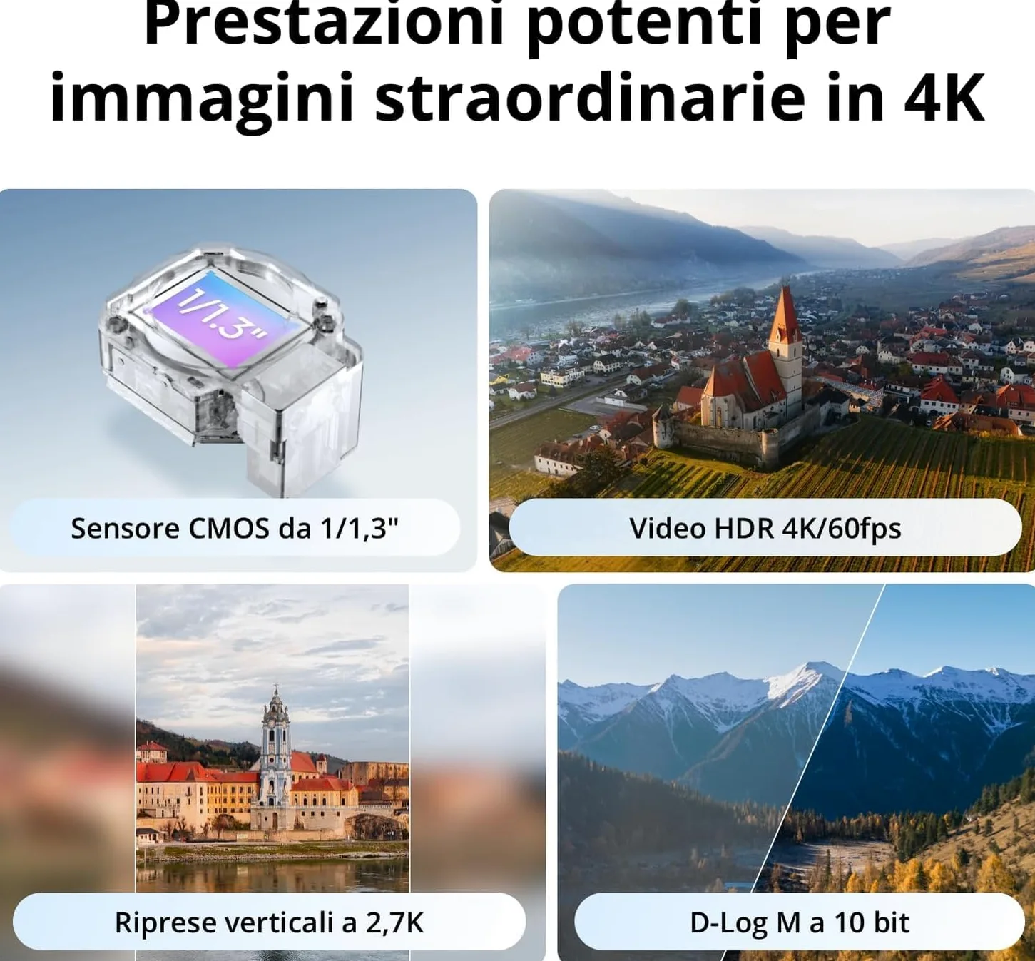 DJI Flip (RC2 con schermo), Drone Follow Me con Fotocamera UHD 4K per Adulti, Pesa Meno di 249g, Stabilizzatore a 3 Assi, Trasmissione Video da 13 km, Decollo Dalla Mano, 31 minuti di volo