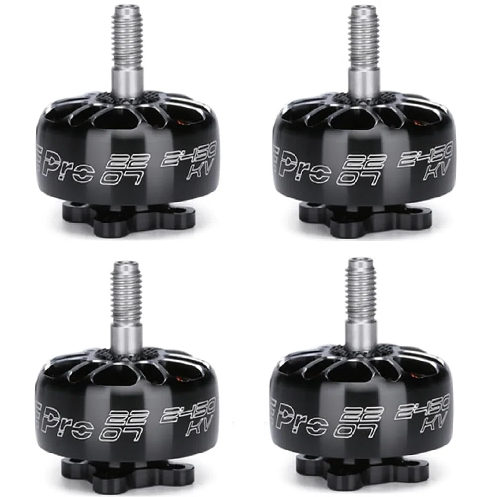 XING-E Pro 2207 1800KV motore brushless 3 ~ 6S Lipo albero cavo da 5 mm per droni freestyle eliche da 5 ~ 6 pollici (4 pezzi 2207 1800 KV)
