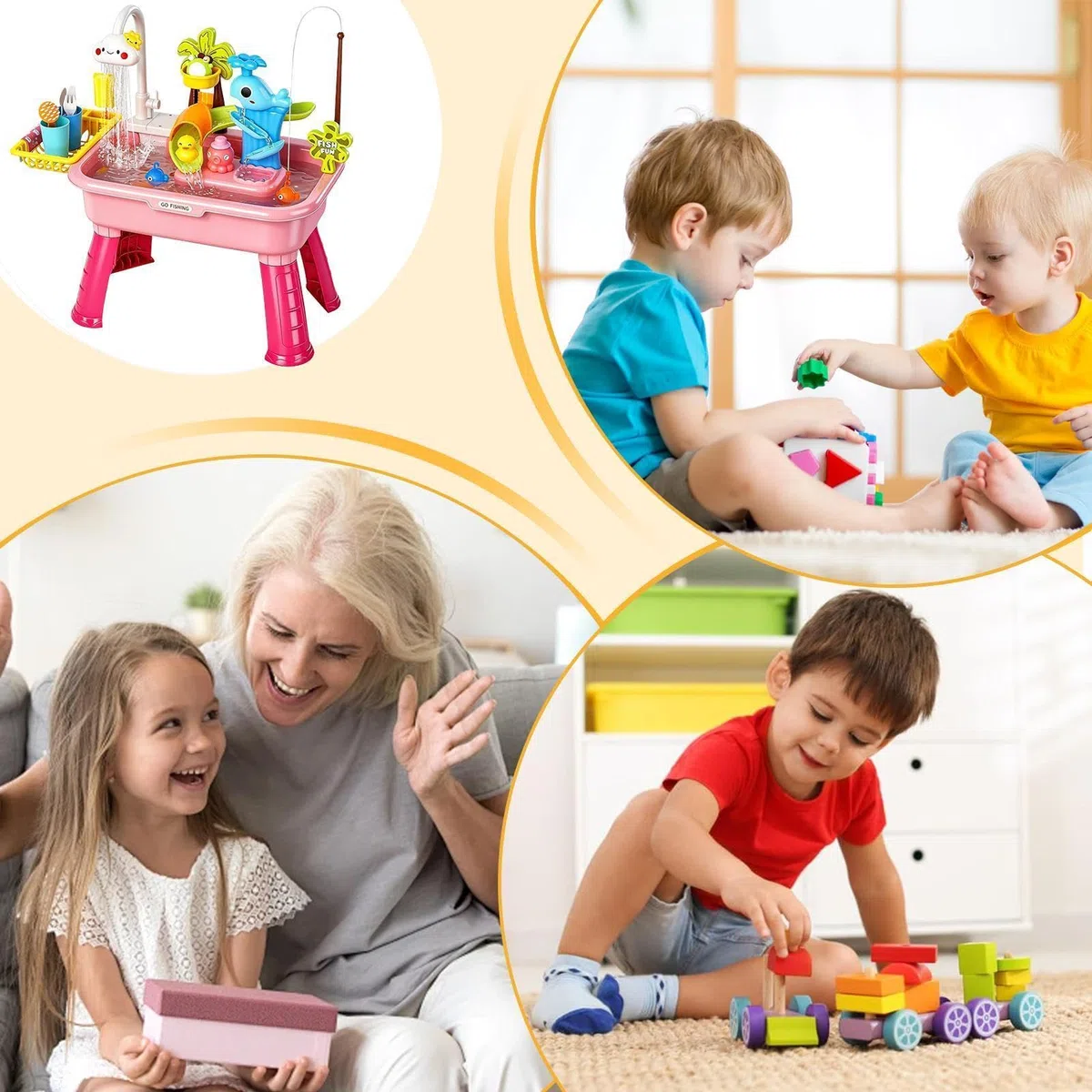 Giocattolo Per Bambini | Tavolo D'Acqua Elettrico A Batteria Con Rubinetto Divertente,Giocattoli Educativi,Per Bambini E Bambine Casa Giardino Asilo Scuola Materna E Scuola 'Infanzia