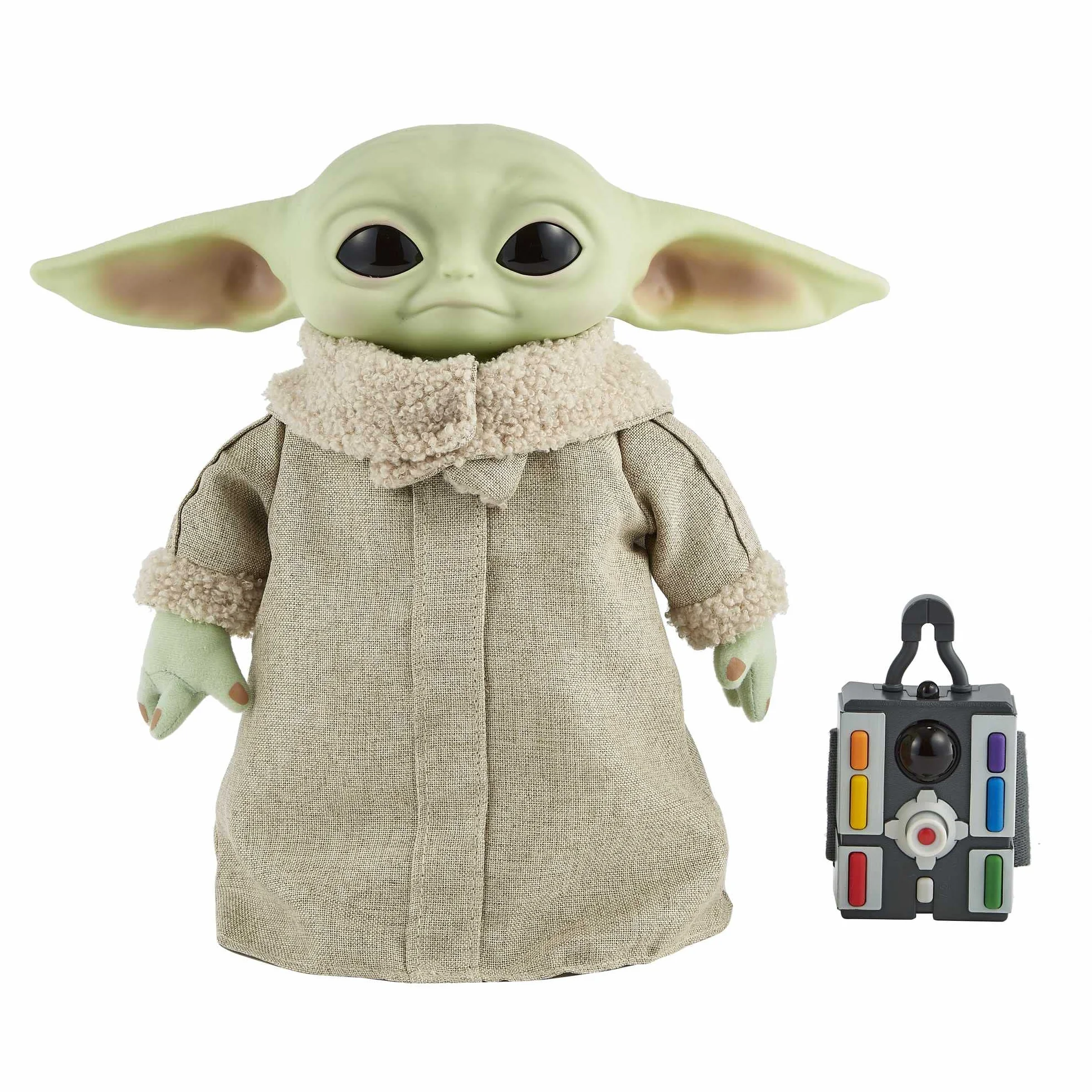 Mattel Star Wars The Mandalorian - Peluche The Child Animato Radiocomandato, personaggio di Baby Yoda della serie tv da collezione, alto 28 cm con suoni e movimenti, 3+ anni, GWD87