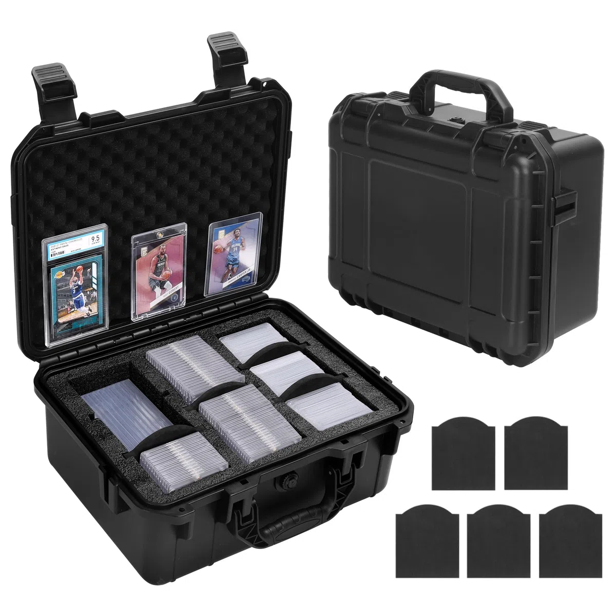Top Loader Box Scatola Di Conservazione Per 3" X 4" 35PT Top Loaders Con Partizioni Rimovibili Compatibile Con Carte Gradinate E Non Protette