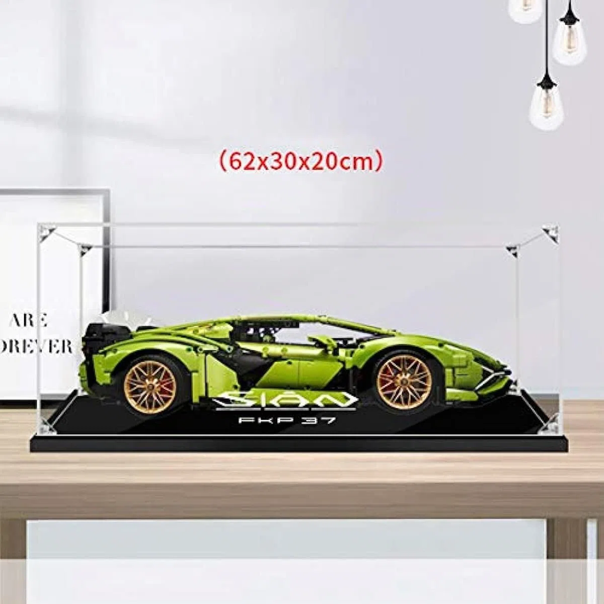 Vetrina in Acrilico Compatibile con Lego 42115 Lamborghini Sián FKP 37, Vetrina in Acrilico per Modelli, Vetrina per Espositore, Scatola per Display Protetta dalla Polvere per 42115 (Senza Kit