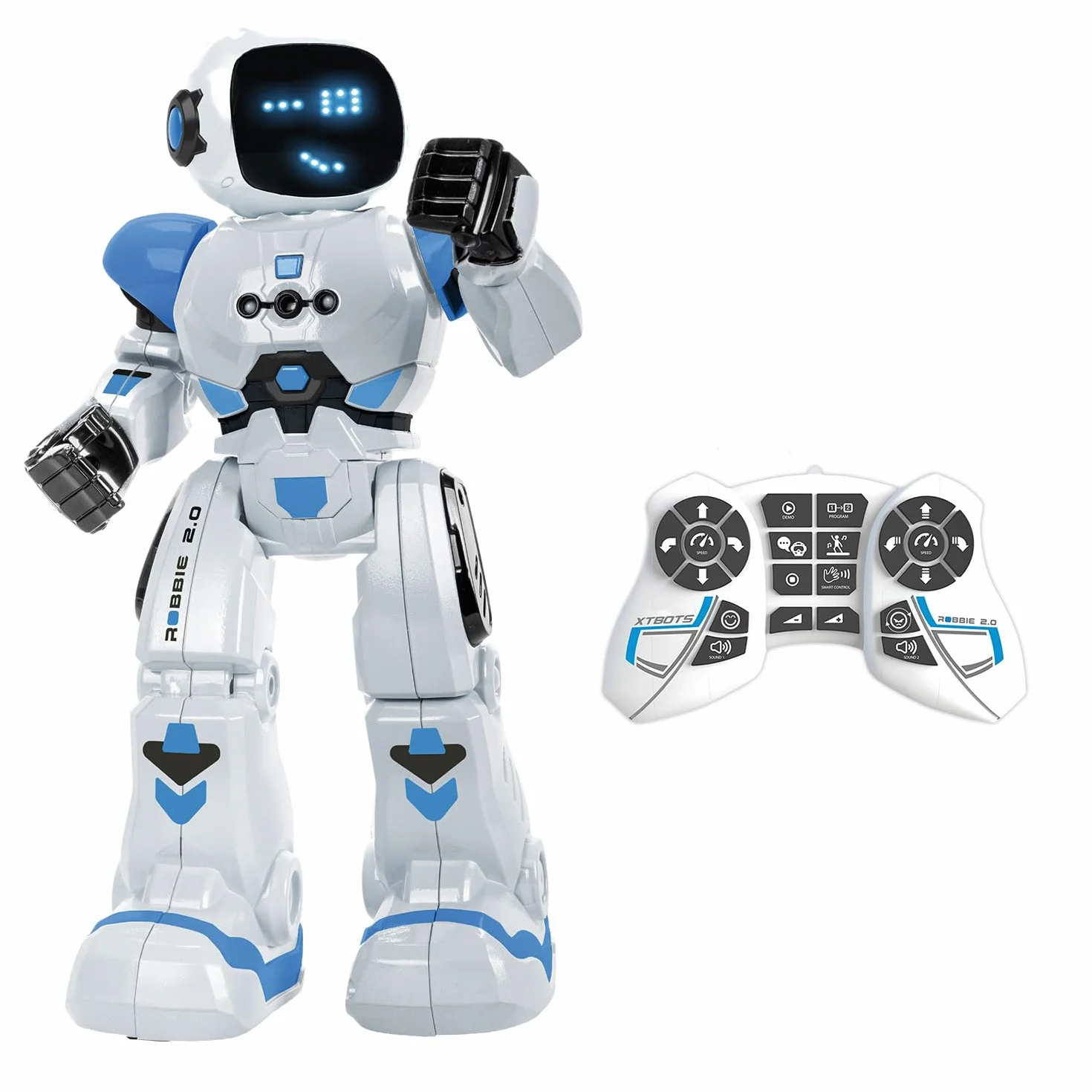 Xtrem Bots - Robbie, Robot Telecomandato, Giochi Educativi Interattivo Programmabile, Giocattolo per Bambini 5 Anni O Più