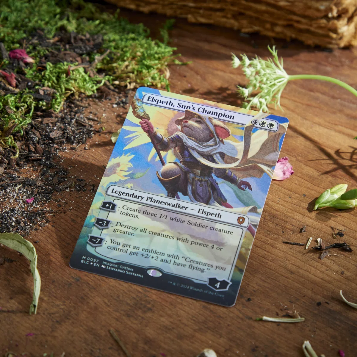 Mazzo Commander di Magic: The Gathering Bloomburrow - La Famiglia Conta (mazzo da 100 carte, Collector Booster sample pack da 2 carte + accessori) (English Version)