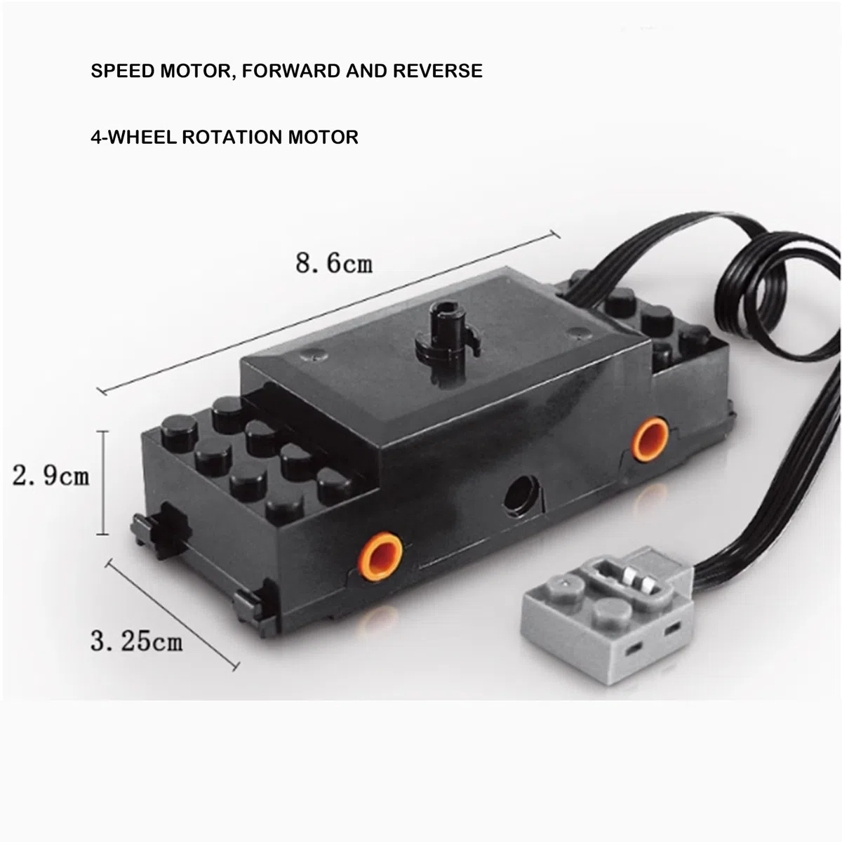 32pcs Power Function Kit Set Batteria del motore Ricevitore del telecomando a infrarossi Treno Motore a velocità regolabile compatibile con le parti Lego Technic