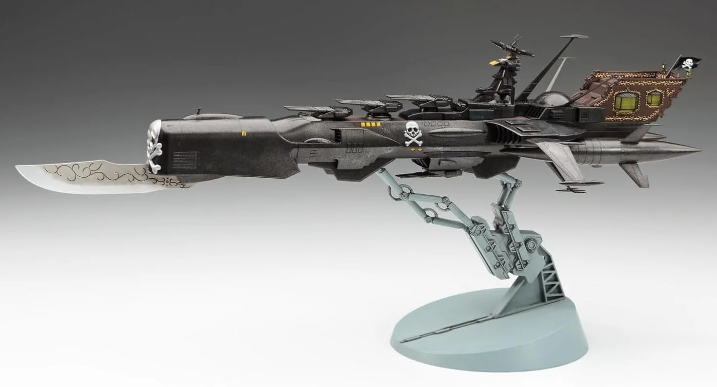 Hasegawa 664815-1/1500 Space Pirate Captain Harlock, Dimension Voyage, Arcadia III – Scala 1:1500