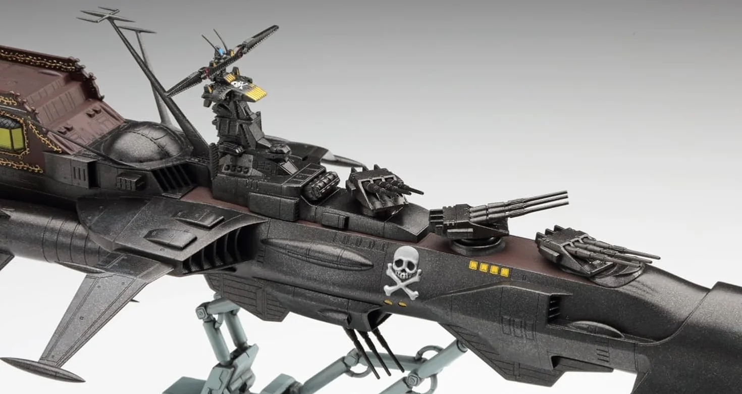 Hasegawa 664815-1/1500 Space Pirate Captain Harlock, Dimension Voyage, Arcadia III – Scala 1:1500