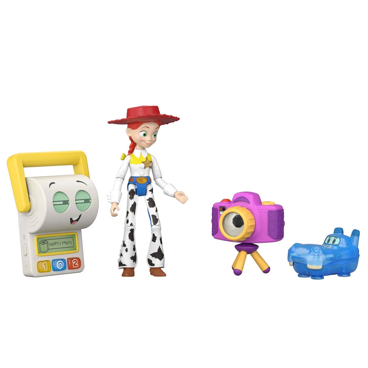 Mattel Disney Pixar Toy Story 5 - Jessie e la Squadra Doppia A, set da 4 action figure snodate ispirate ai personaggi del film, include Jessie, Smarty Pants, Atlas e Snappy, 3+ anni, JLR69
